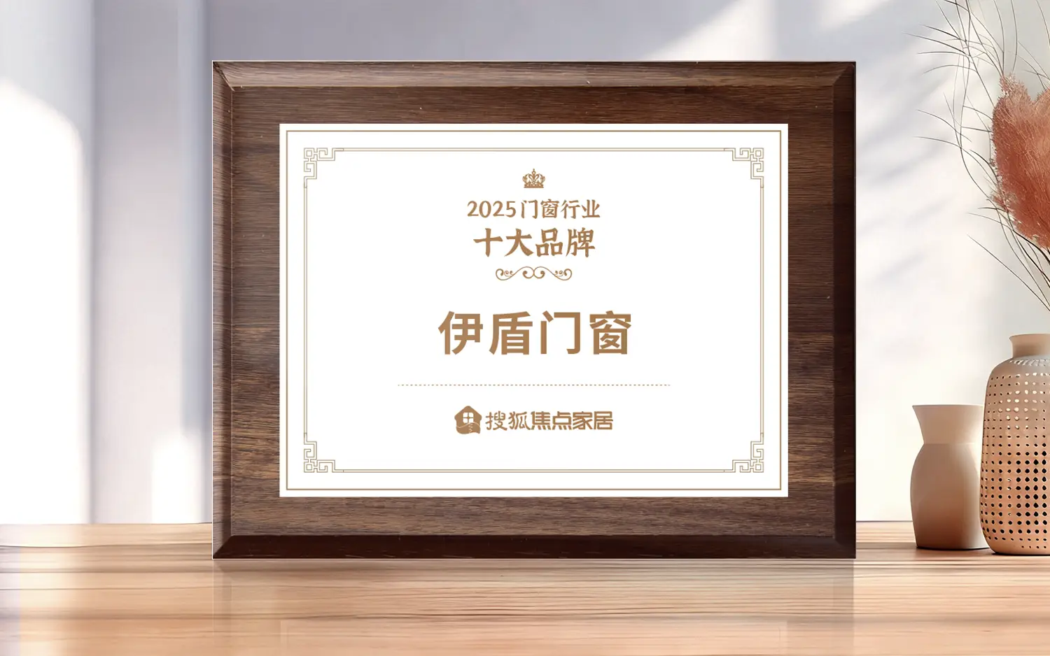 伊盾門窗榮獲“2025門窗行業十大品牌”