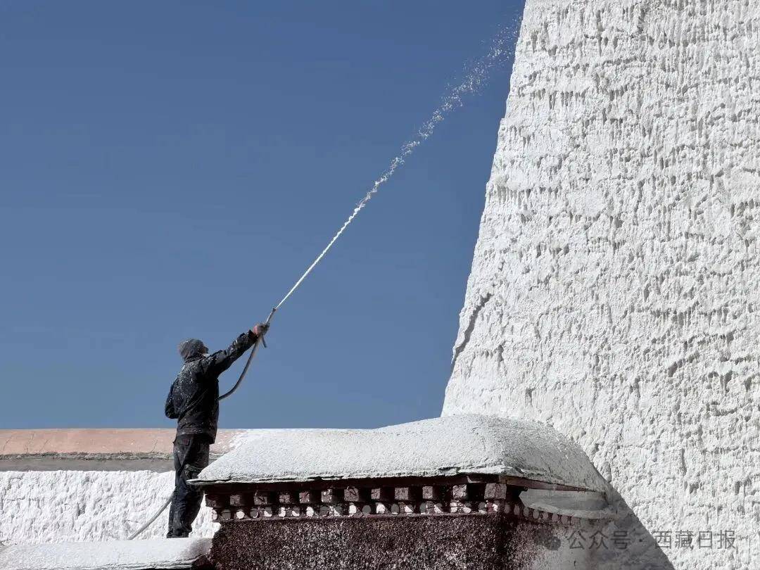 布達拉宮開始年度“美容”啦！
